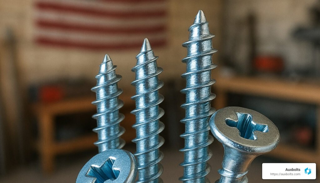 Corrosion resistant screws